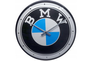 NOSTALGIC ART hodiny BMW LOGO black