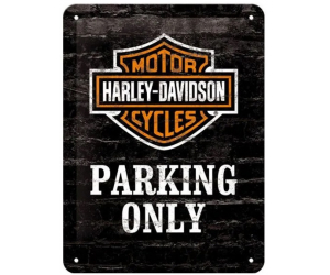 NOSTALGIC ART parkovací cedule HARLEY-DAVIDSON black