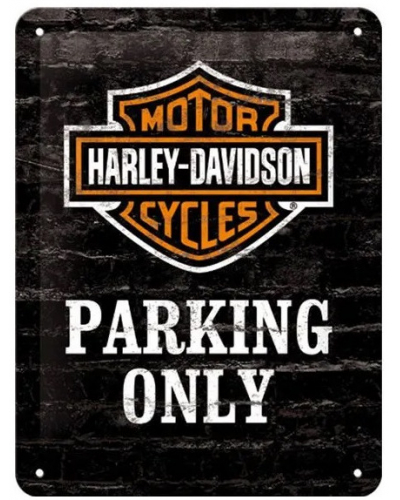 NOSTALGIC ART parkovacia ceduľa HARLEY-DAVIDSON black