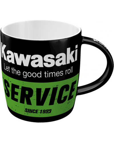 NOSTALGIC ART hrnek KAWASAKI Service black/green