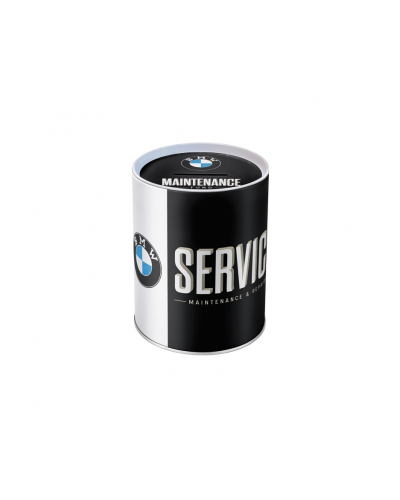 NOSTALGIC ART pokladnička BMW SERVICE black/silver