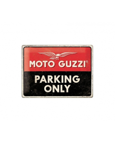 NOSTALGIC ART parkovacia ceduľa MOTO GUZZI black/red