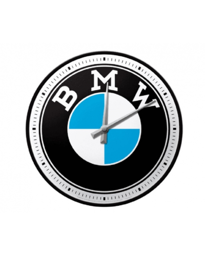 NOSTALGIC ART hodiny BMW LOGO black