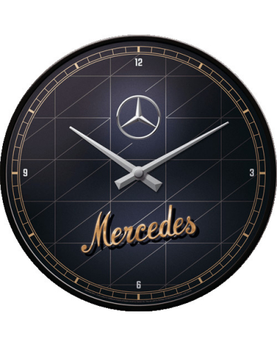 NOSTALGIC ART hodiny MERCEDES-BENZ silver/gold