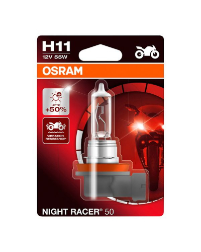 OSRAM night racer 50 lamp  246515154 64211NR5-01B PGJ19-2 H11 blister