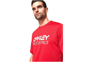 OAKLEY tričko PIPELINE TRAIL red line