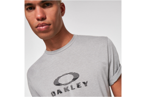 OAKLEY tričko STRIPED BARK stone gray