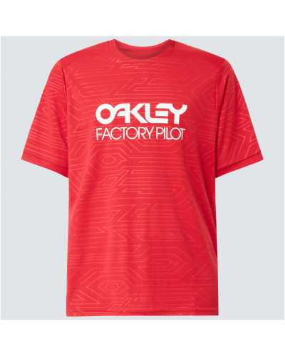 OAKLEY tričko PIPELINE TRAIL red line