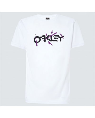 OAKLEY tričko BROKEN SHARDS B1B white