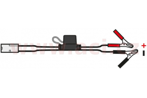 OXFORD predĺžený kábel s klipmi typu "krokodíl" konektor štandard dĺžka kábla 0.5 m