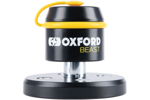 OXFORD zámok s integrovanou podlahovou kotvou BEAST FLOOR LOCK čierna/žltá