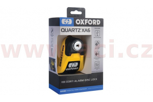 OXFORD kotoučový zámek QUARTZ XA6 LK215 Alarmový yellow/black