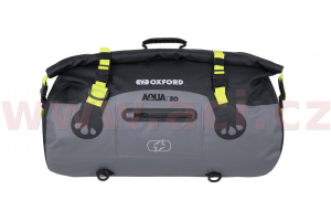 OXFORD vodotěsný vak Aqua T-30 Roll Bag černý/šedý/žlutý fluo objem 30 l