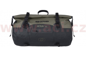 OXFORD vodotěsný vak Aqua T-50 Roll Bag khaki/černý objem 50 l