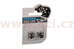 OXFORD čepičky ventilku LUCKY DICE OX760 black/white