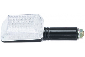 OXFORD blinker LED hranatý krátky číre sklíčko čierny plášť pár