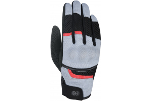 OXFORD rukavice BRISBANE AIR šedé/černé/červené