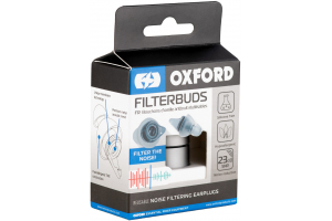 OXFORD špunty do uší FILTERBUDS SNR - průměrná hodnota snížení hluku 22 dB 1 pár