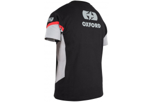 OXFORD tričko RACING čierne/šedé/červené