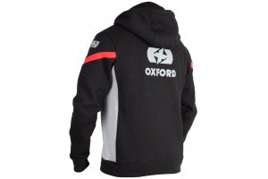 OXFORD mikina RACING černá/šedá/červená
