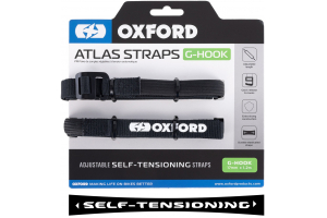 OXFORD zavazadlové popruhy Atlas G-Hook černá 17mm x 1.2m