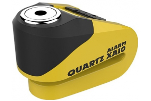 OXFORD kotoučový zámek QUARTZ XA10 LK216 Alarmový yellow/black