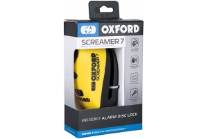 OXFORD kotoučový zámek SCREAMER 7 LK290 yellow/black