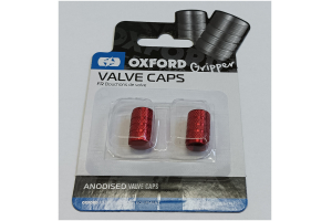 OXFORD čepičky ventilku VALVE CAPS OX762 red