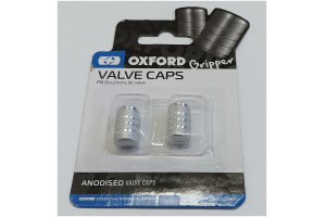 OXFORD čepičky ventilku VALVE CAPS OX761 silver