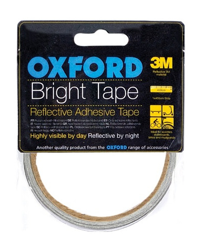 OXFORD reflexná samolepiaca páska Bright Tape sivá reflexná dĺžka 4.5 m šírka 10 mm