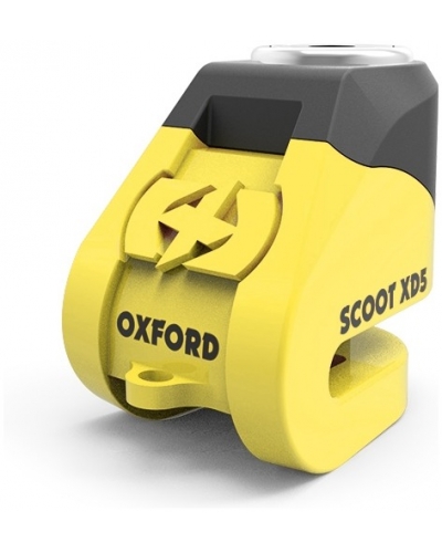 OXFORD kotoučový zámek SCOOT XD5 LK260 yellow/black