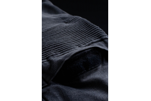 PANDO MOTO nohavice jeans KARL DEVIL 9 Extra short washed black