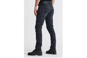 PANDO MOTO kalhoty jeans KARL DEVIL 9 Long washed black