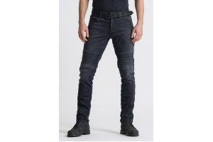 PANDO MOTO nohavice jeans KARL DEVIL 9 Long washed black