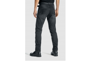 PANDO MOTO nohavice jeans ROBBY COR 01 Short washed black