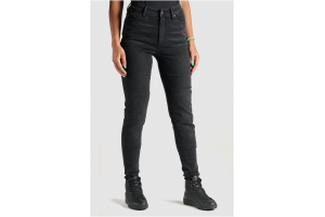 PANDO MOTO kalhoty jeans KUSARI COR 01 Long dámské washed black