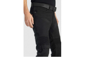 PANDO MOTO nohavice jeans KARLDO KEV 01 black
