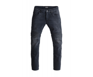 PANDO MOTO nohavice jeans KARL DEVIL 9 washed black