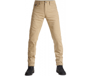 PANDO MOTO nohavice jeans ROBBY COR 01 Extra short beige