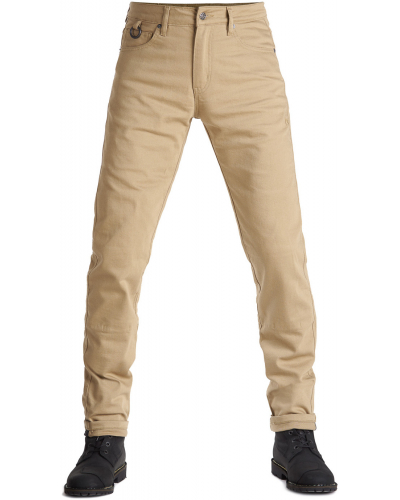 PANDO MOTO nohavice jeans ROBBY COR 01 Short beige