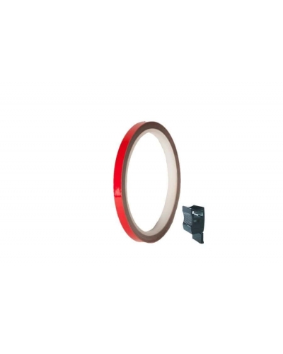 PUIG linka na ráfek 4542R reflexní červená 7mm x 6m (s aplikátorem)