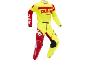 PULL-IN kalhoty CHALLENGER RACE 19 neon yellow/red
