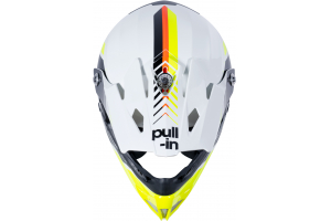 PULL-IN prilba RACE 23 detská white/neon yellow