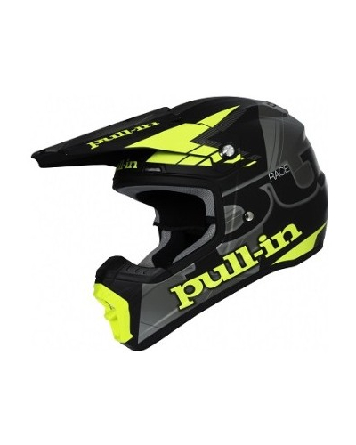 PULL-IN prilba black/grey/neon yellow