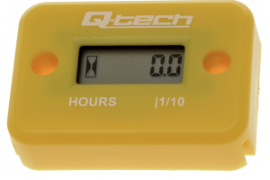 Q-TECH měřič motohodin žlutý