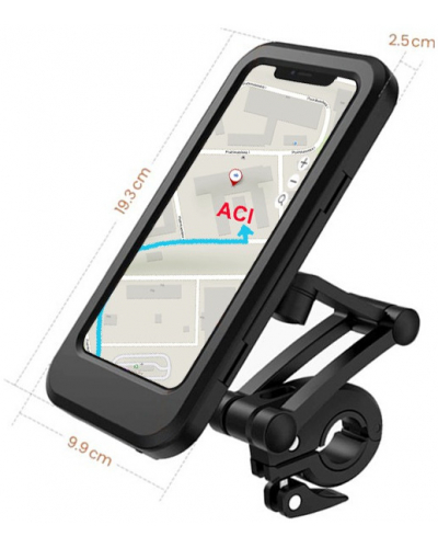 Q-TECH pouzdro na mobilní telefon včetně držáku vnitřní rozměry 175 x 80 x 8 mm