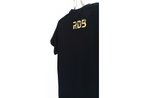 RDB tričko FIGHT black/white gold