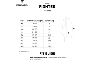 REBELHORN rukavice Fighter Black/Fluo Yellow