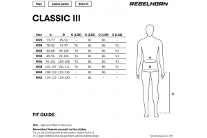 REBELHORN nohavice jeans CLASSIC III black
