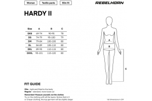 REBELHORN kalhoty HARDY II dámské grey/black/fluo yellow